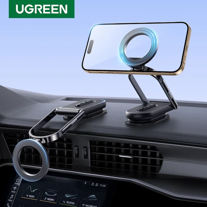 Roterbar magnetisk dashboardholder til telefon
