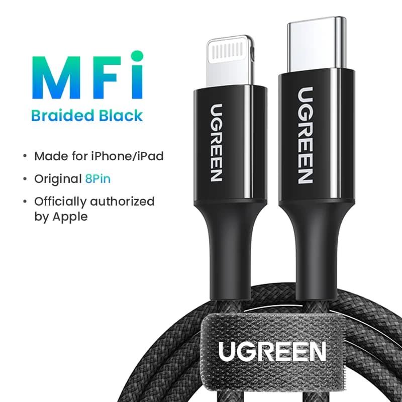 USB-C til Lightning-kabel, 20W PD, MFi