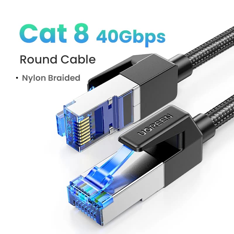 Cat8 Ethernet-kabel, 40Gbps flettet LAN-ledning