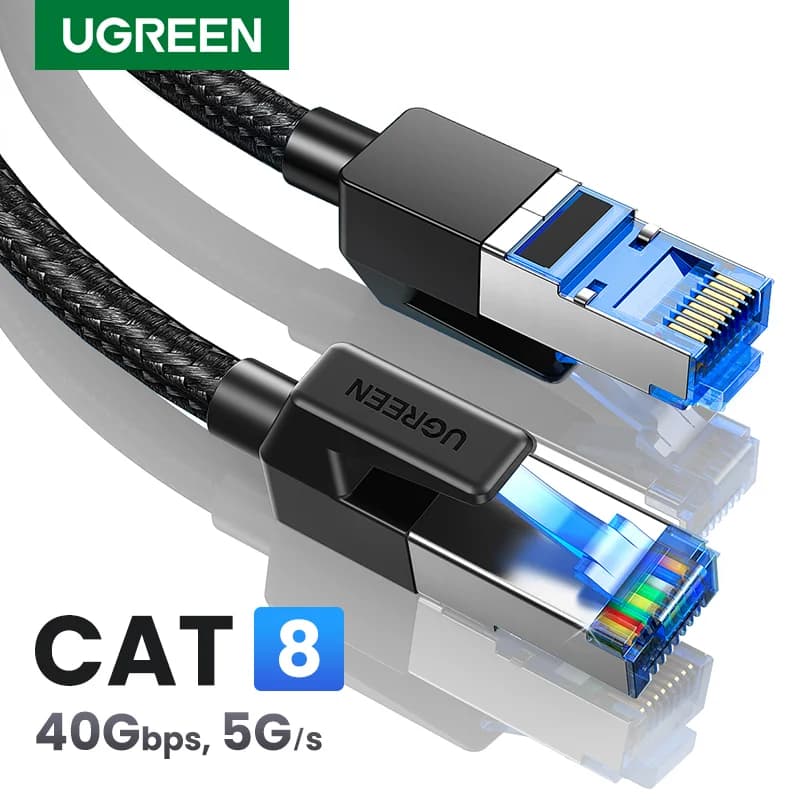 Cat8 Ethernet-kabel, 40Gbps flettet LAN-ledning