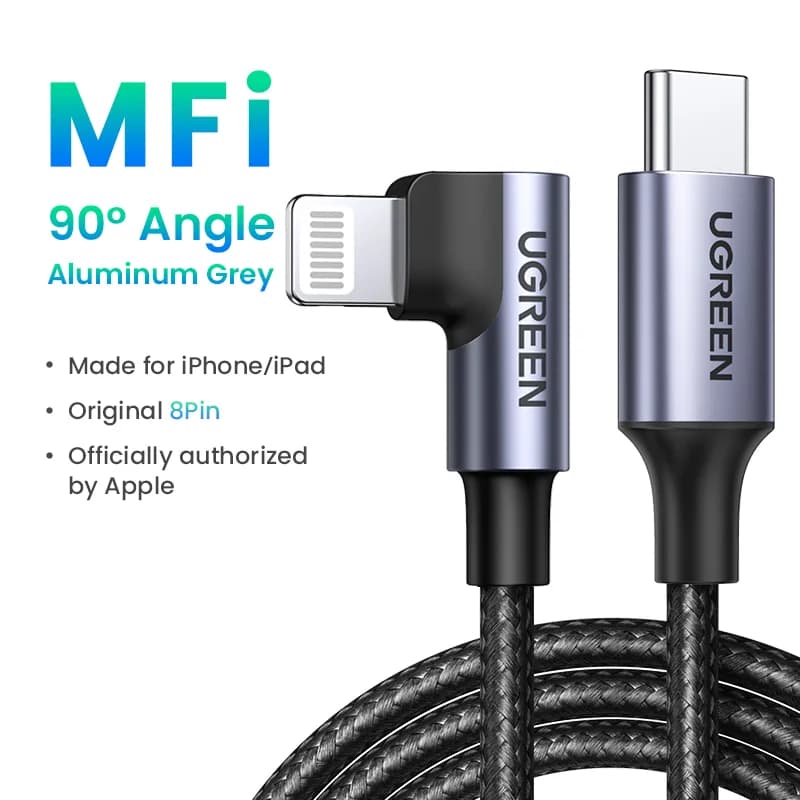 MFi USB-C til Lightning kabel, PD 20W