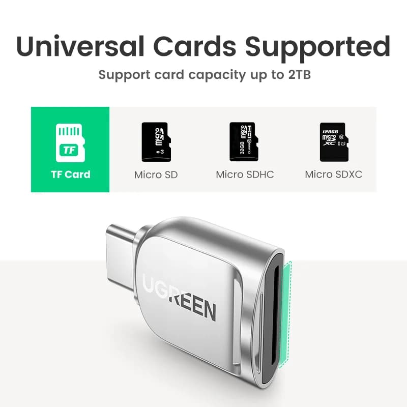 USB-C til Micro SD-kortlæser, USB 3.0 OTG