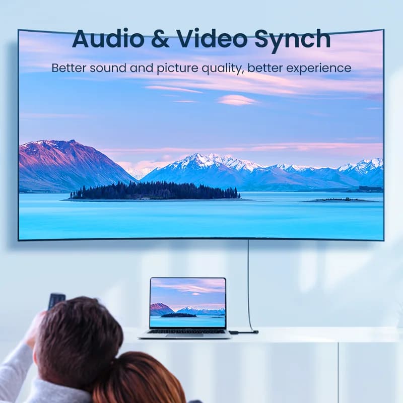 4K DisplayPort til HDMI adapter konverter