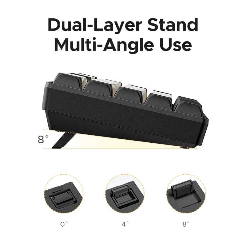 61-tasters mekanisk tastatur med PBT taster