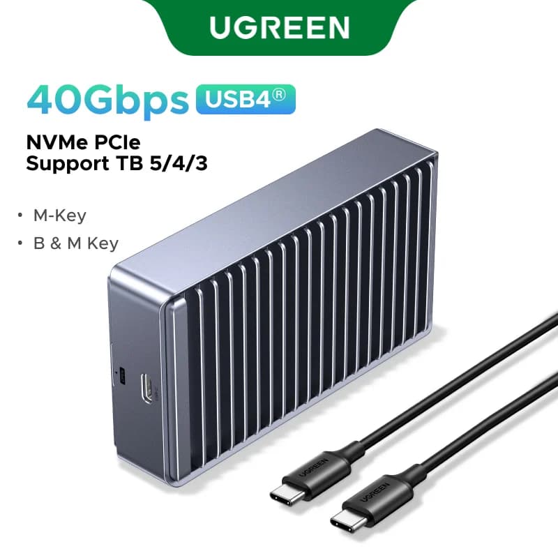 USB4 M.2 NVMe SSD-kabinet, 40Gbps, Thunderbolt