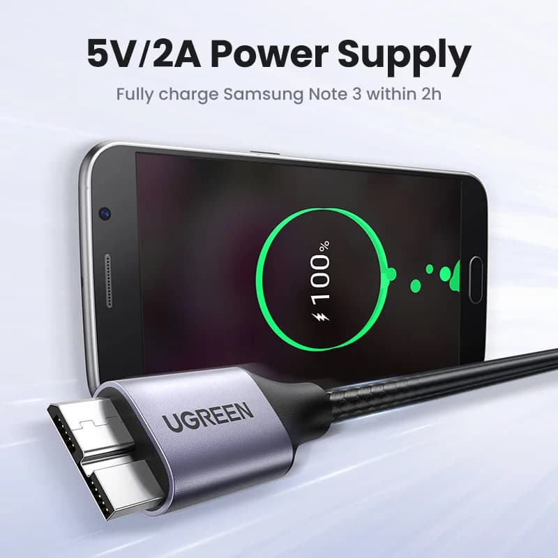 USB 3.0 Micro-B hurtigladnings- og datakabel