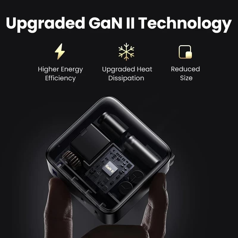 100W GaN USB-C Hurtigoplader med US-stik