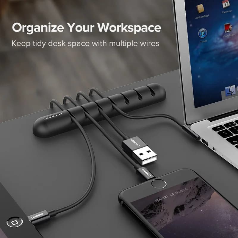 Silicone USB kabelorganisator klips