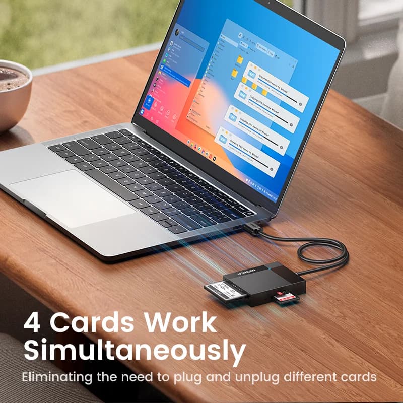 4-i-1 multi-kortlæser til USB 3.0 og USB-C