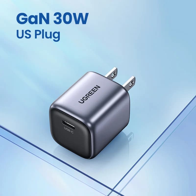 30W GaN hurtigoplader med PD3.0 til iPhone og Android