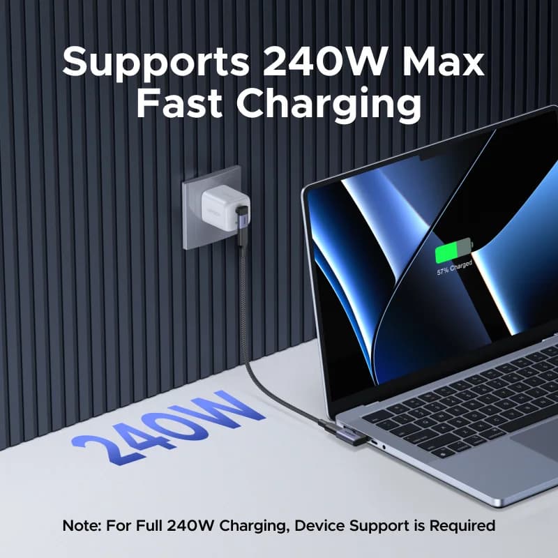 2-pak vinkel USB-C til USB-C-adapter