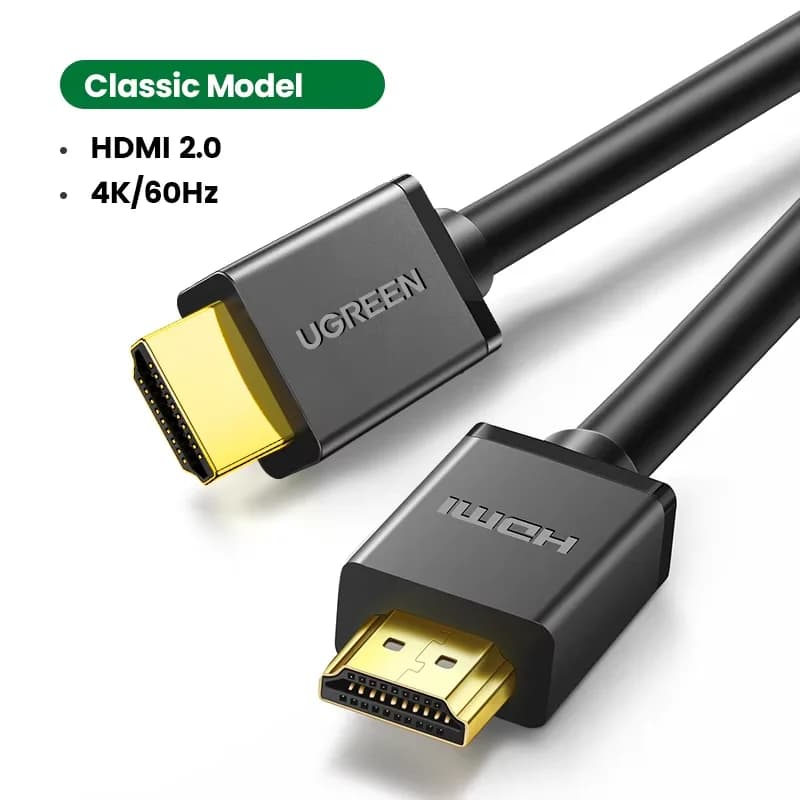 Hurtigheds HDMI-kabel, 4K 60Hz, forgylt