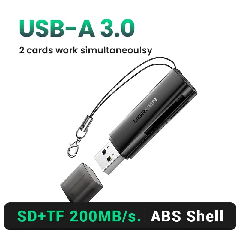 USB 3.0 kortlæser til SD- og Micro SD-kort