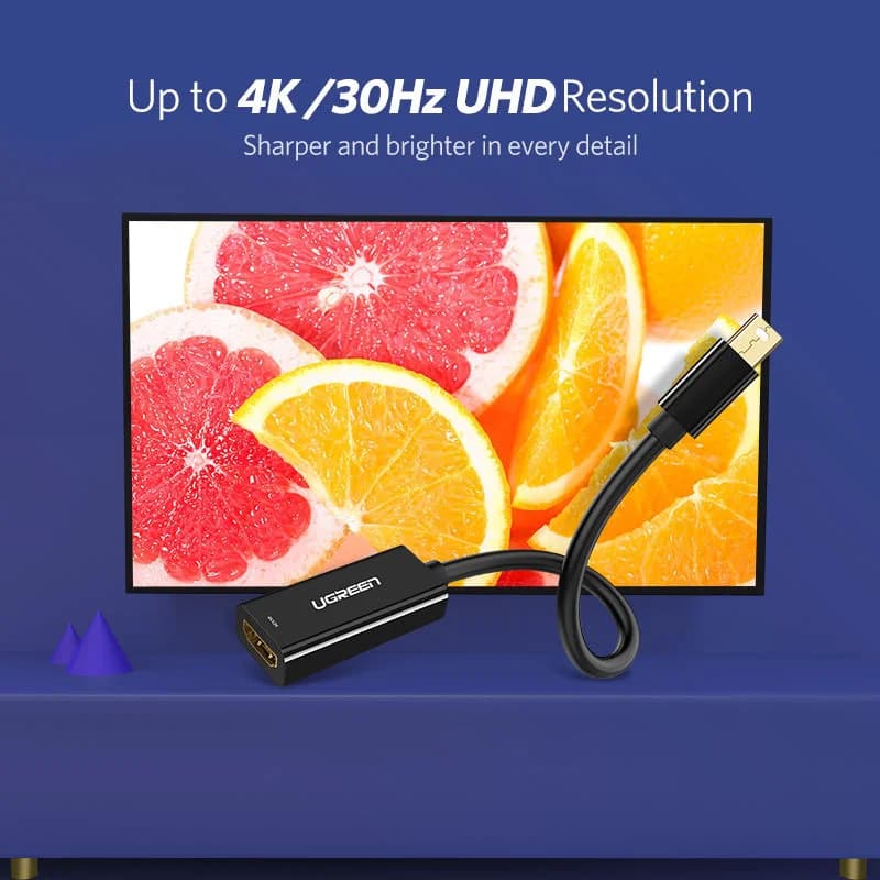 Mini DisplayPort til HDMI adapter konverter