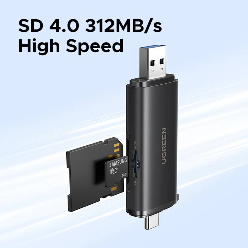 USB-C SD 4.0 kortlæser, 312MB/s
