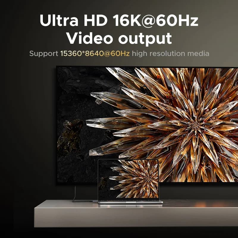 USB4 USB-C Kabel, 240W PD, 80Gbps Dataoverførsel