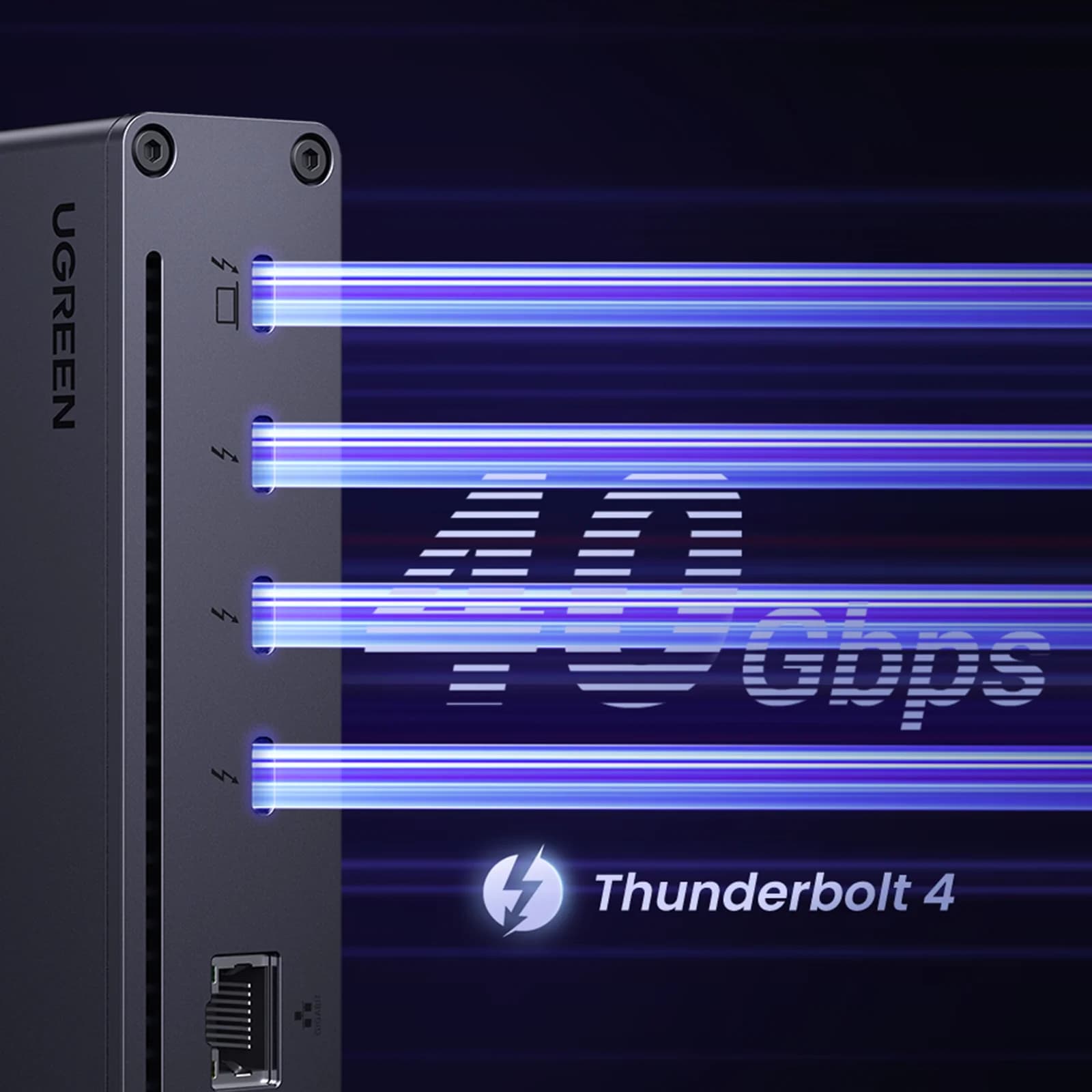 Thunderbolt 4 dockingstation 8-i-1 40Gbps
