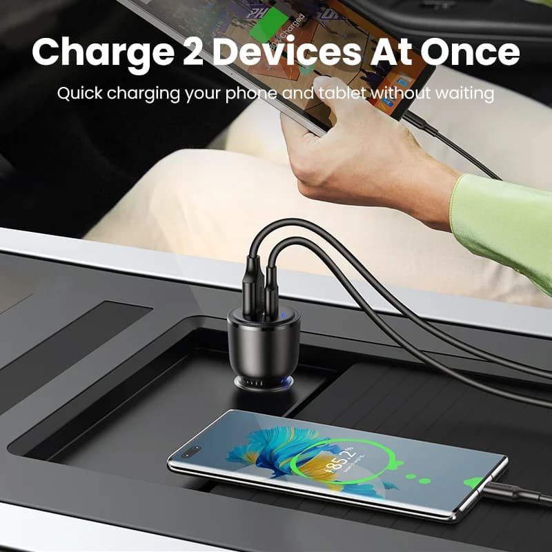 63W USB-C biloplader med PPS