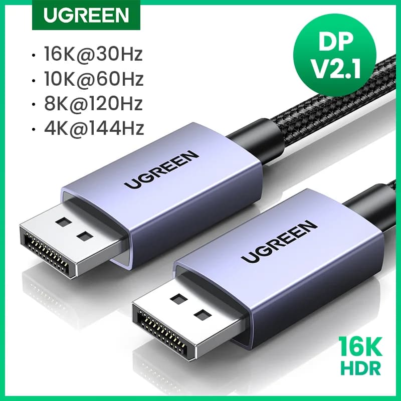 DisplayPort 2.1-kabel, 16K/8K højhastighedsvideo