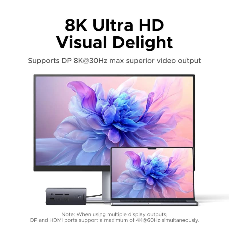14-i-1 USB-C dockingstation, Triple Display, 10Gbps