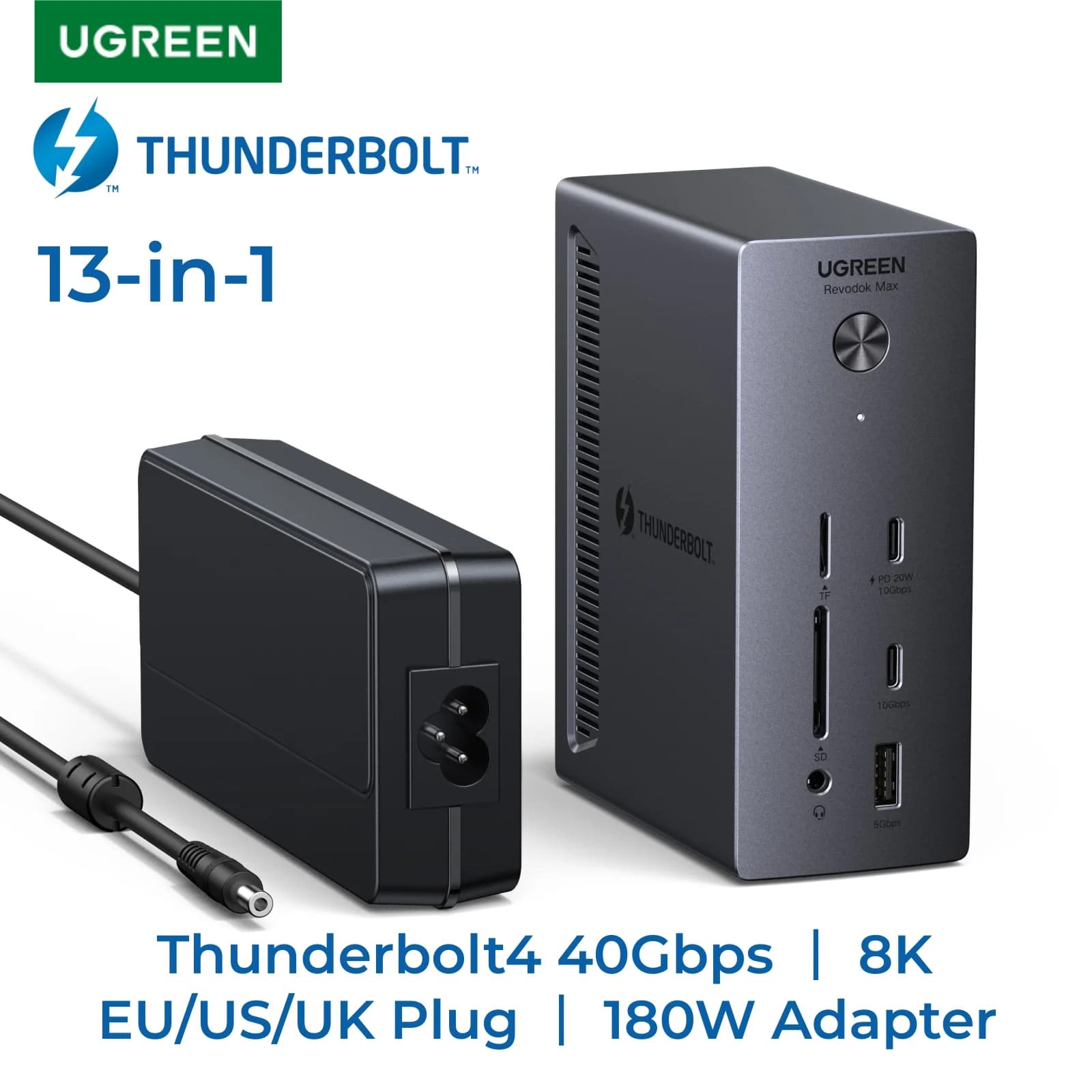 Thunderbolt 4 Docking Station 13-i-1 40Gbps