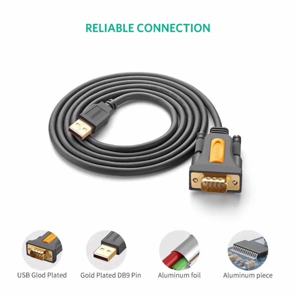 USB til RS232 DB9 Serielpor Adapterkabel
