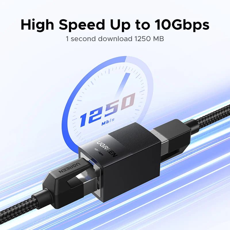 RJ45 netværksforlænger, 10Gbps