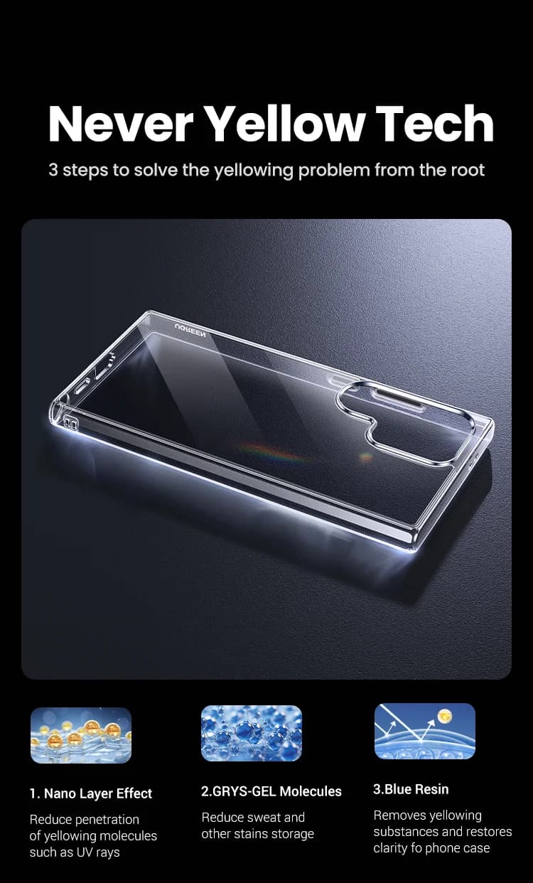 Gennemsigtig Stødabsorberende TPU Cover til Galaxy S25 Ultra