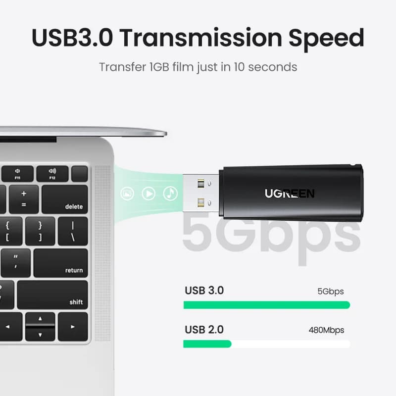 USB 3.0 kortlæser til SD- og Micro SD-kort