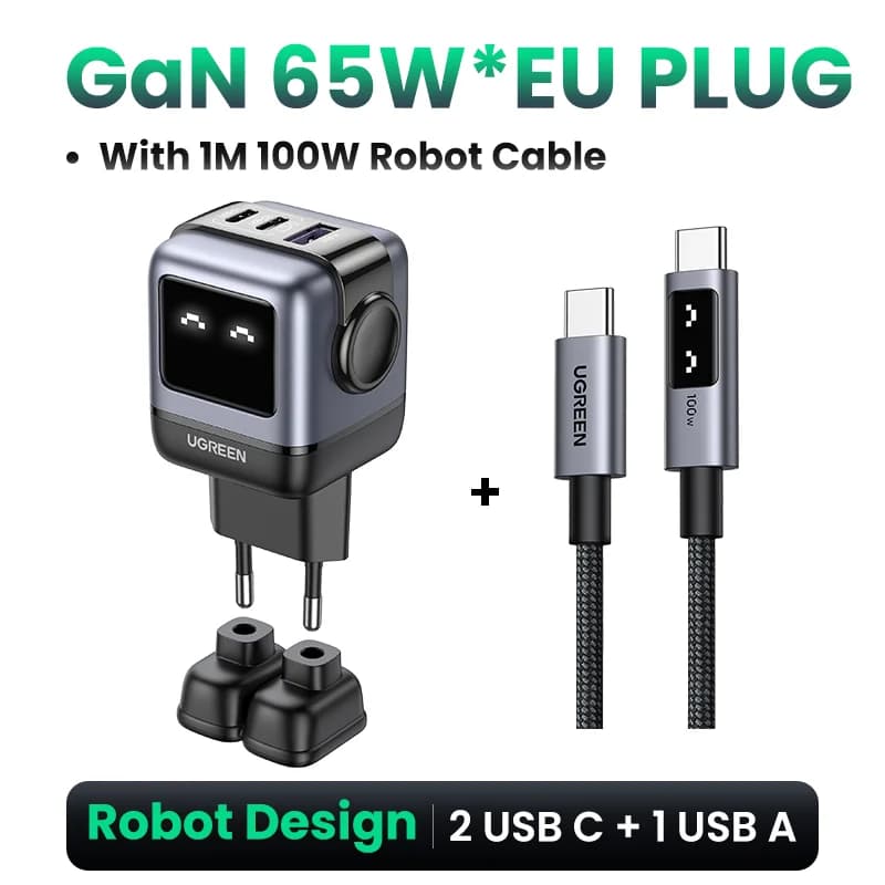 65W GaN USB-C-hurtigoplader med PPS
