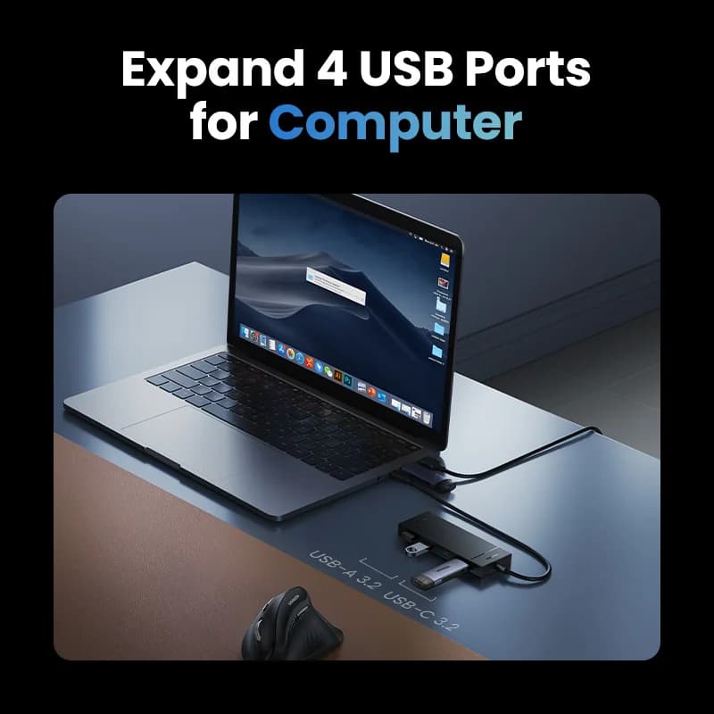 USB-C hub 4-porte 10Gbps Type-C adapter
