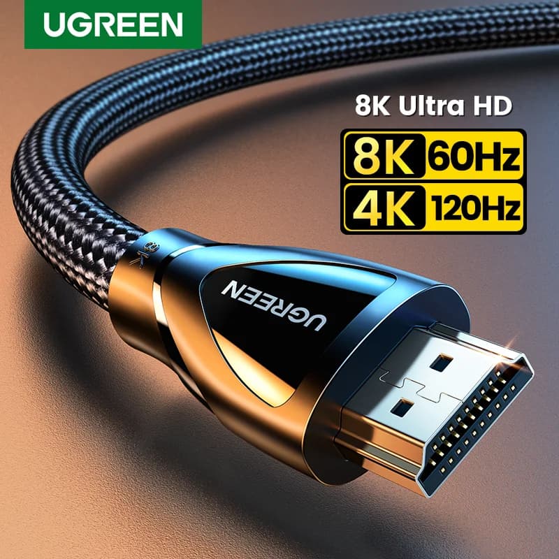 HDMI 2.1 kabel, understøtter 8K 60Hz og 4K 120Hz