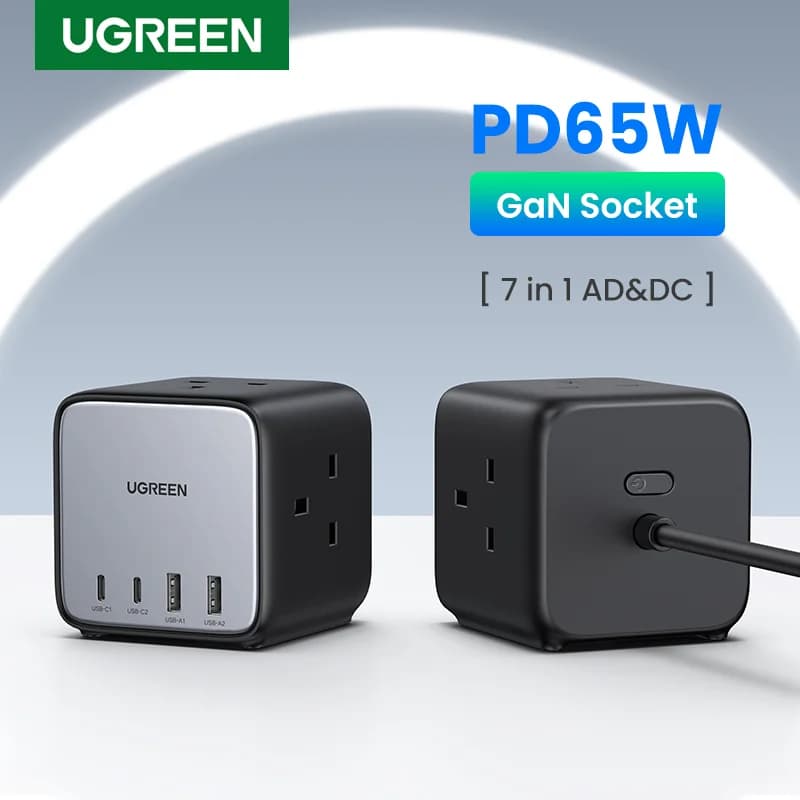 65W GaN skrivebordsopladerstation med USB-C