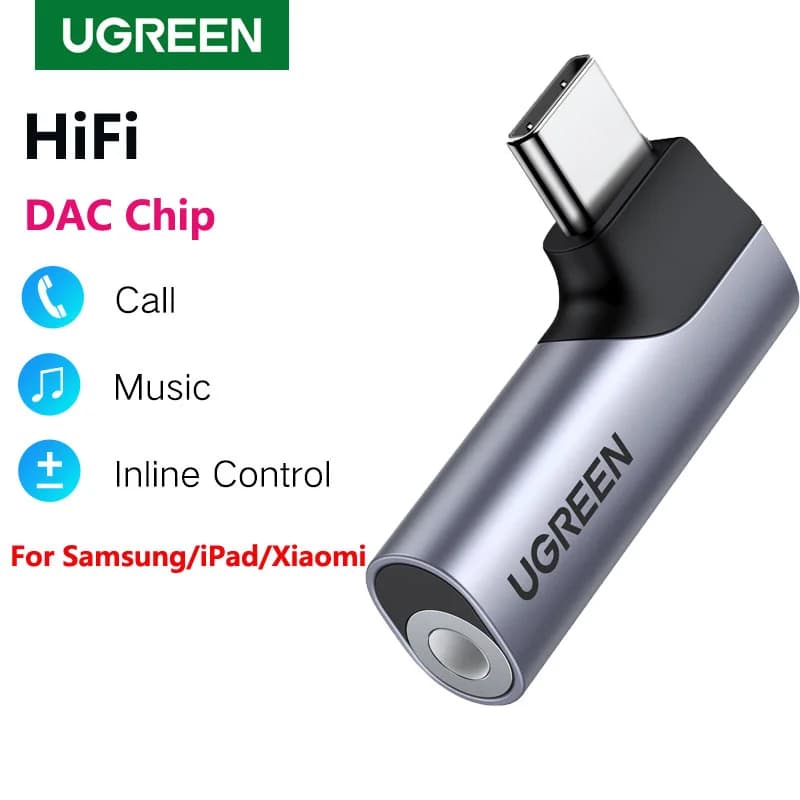 USB-C til 3,5 mm hovedtelefonadapter