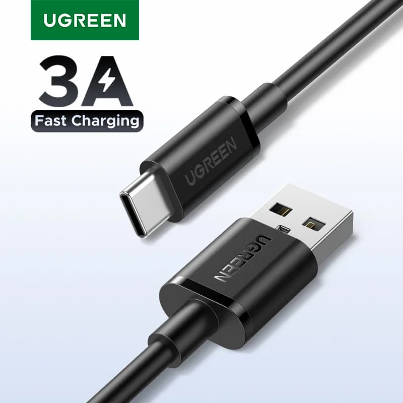 USB-A til USB-C kabel, 3A, 0,25-3m
