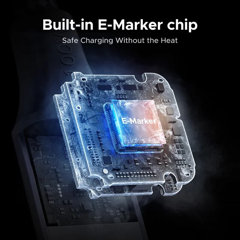 240W USB-C Magnetisk Flettet Opladningskabel