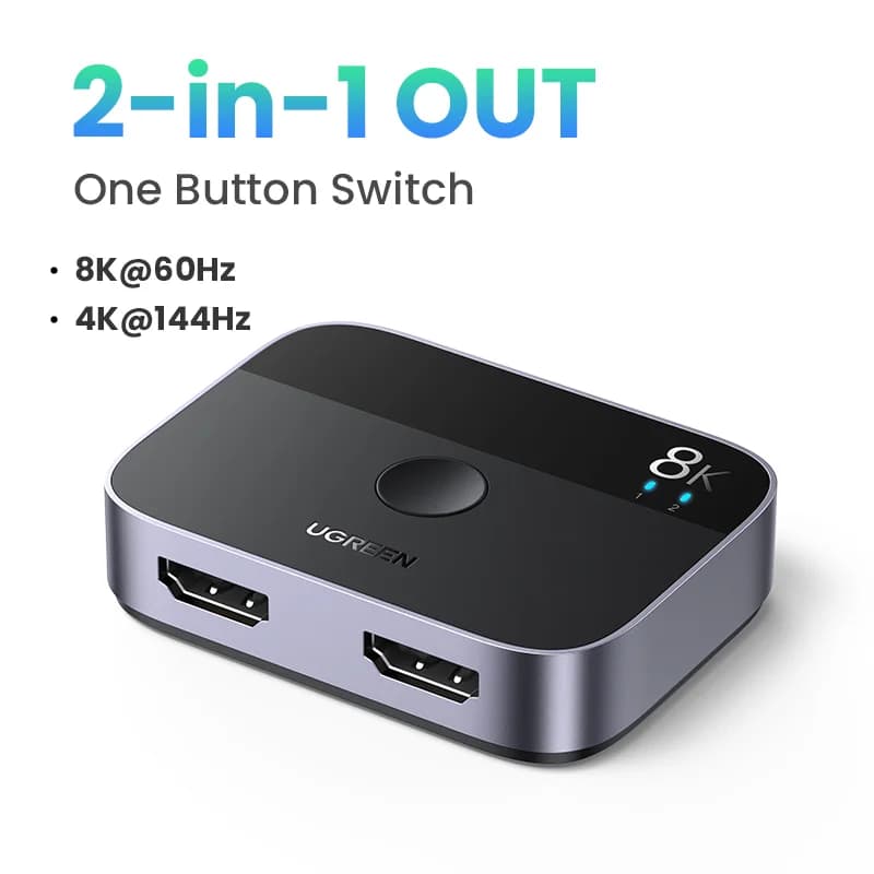 8K 60Hz HDMI 2.1 splitter og switcher