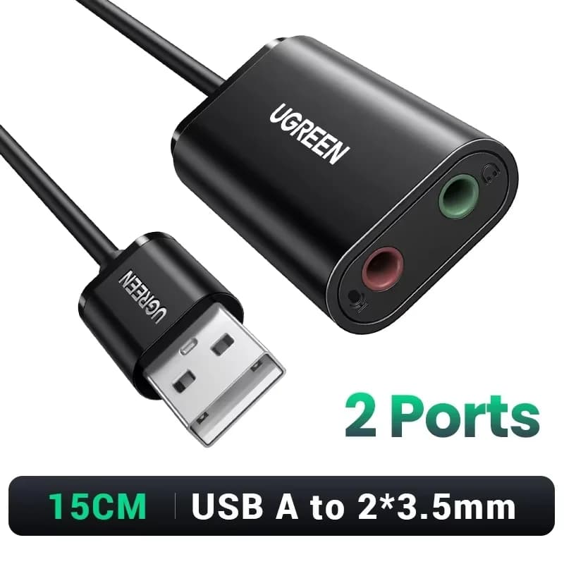 Eksternt USB Lydkort Lydinterface
