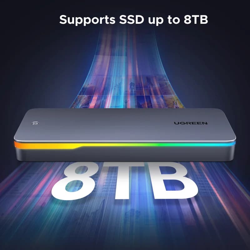 M.2 NVMe/SATA SSD Kabinet, USB 3.2 Gen 2
