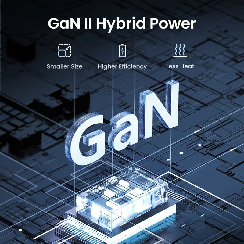 65W GaN skrivebordsopladerstation med USB-C