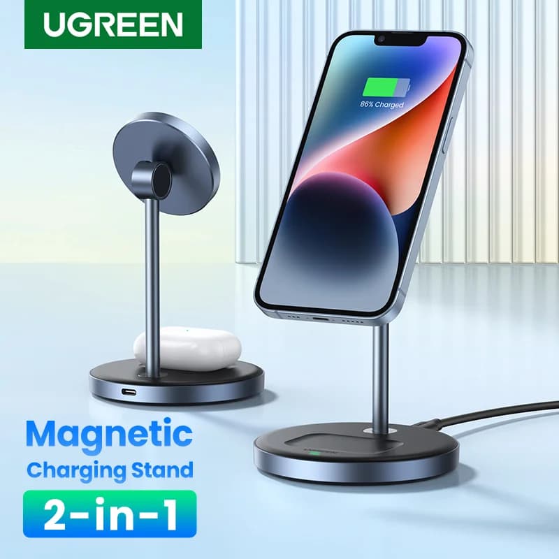 Qi Magnetisk Trådløs Oplader Stand for iPhone