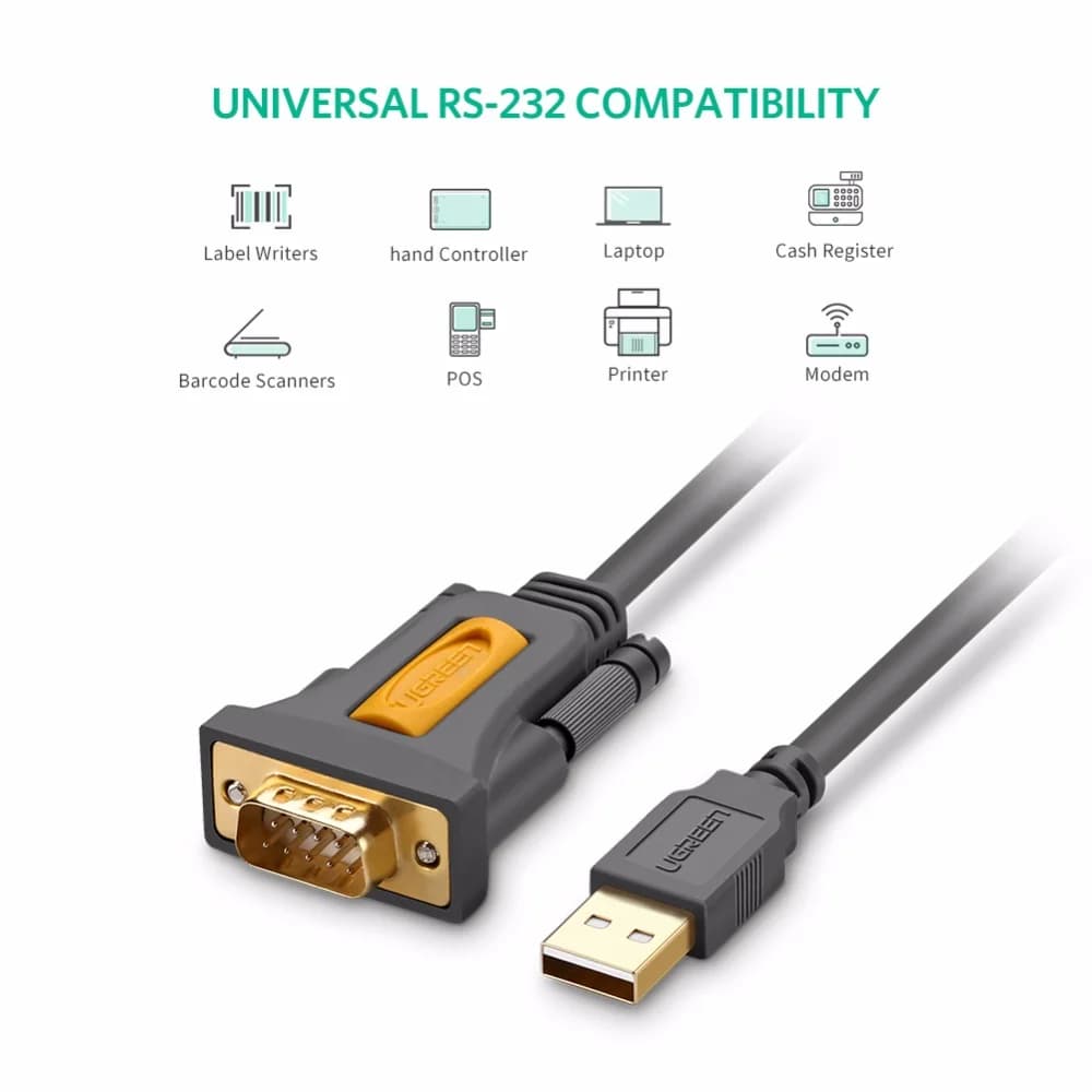 USB til RS232 DB9 Serielpor Adapterkabel