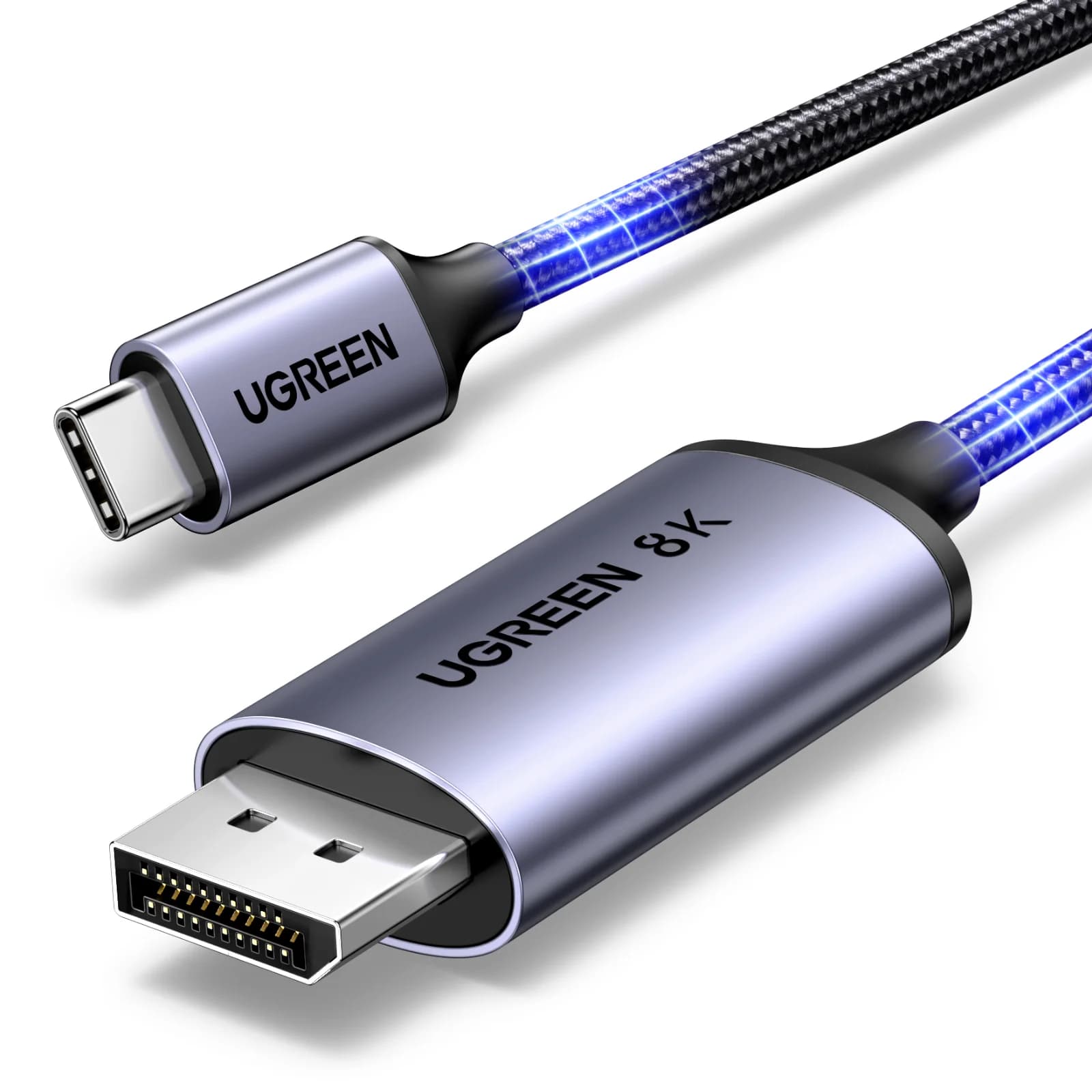 USB-C til DisplayPort 1.4 kabel 8K opløsning