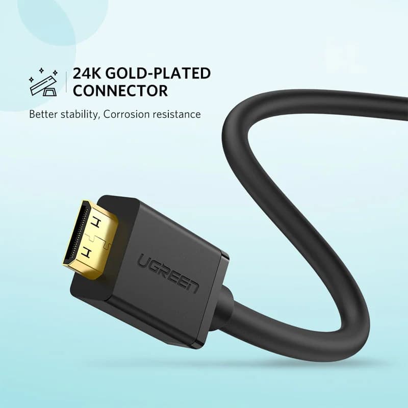 Mini HDMI til Standard HDMI 4K adapterkabel