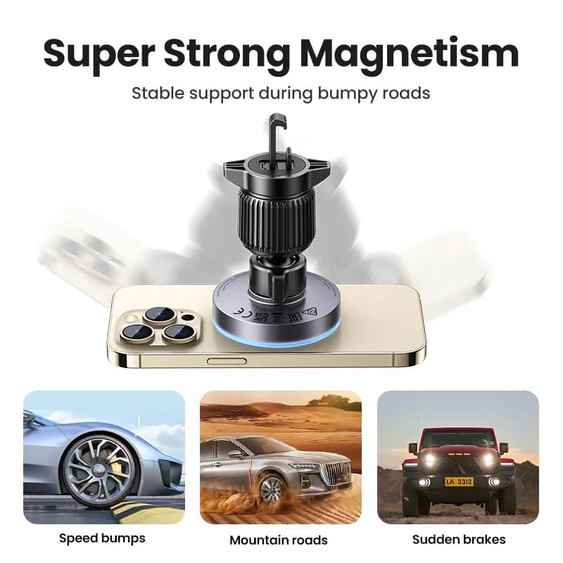 Qi2 magnetisk trådløs biloplader stativ, 25W