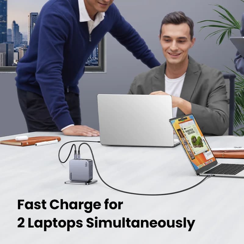 160W GaN USB-C Væglader, PD3.1