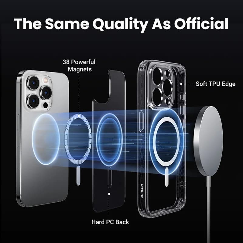 Magnetisk stødabsorberende TPU-etui til iPhone