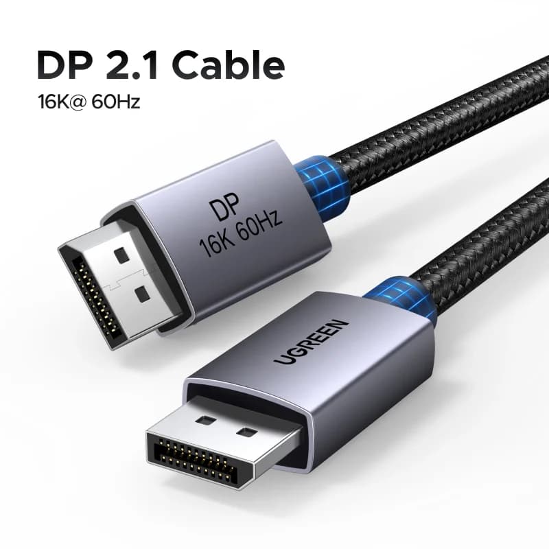 DisplayPort 2.1 kabel, 8K 60Hz HDR video understøttelse
