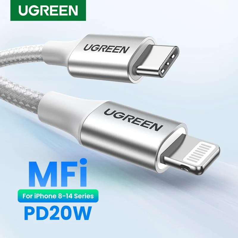 MFi USB-C til Lightning kabel, 30W PD hurtigopladning