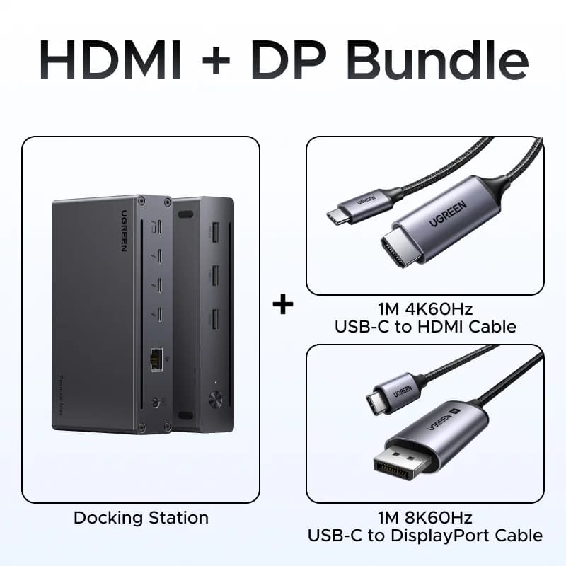 Thunderbolt 4 dockingstation 8-i-1 40Gbps